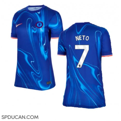 Zenski Nogometni Dres Chelsea Pedro Neto #7 Domaci 2024-25 Kratak Rukav